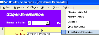 Manual de programa sistema da software para casas de emepeño y prestamos personales