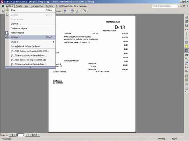 Manual de sistema de casas de empeño y prestamos personales